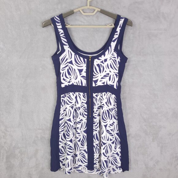 Lilly Pulitzer Irene Need My Shades Navy White Mini Dress Size 8 Strappy Preppy - Picture 6 of 13